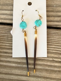 PORCUPINE QUILL EARRINGS