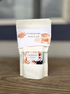 Frankincense mini soap and body oil set Pipecreek soap co