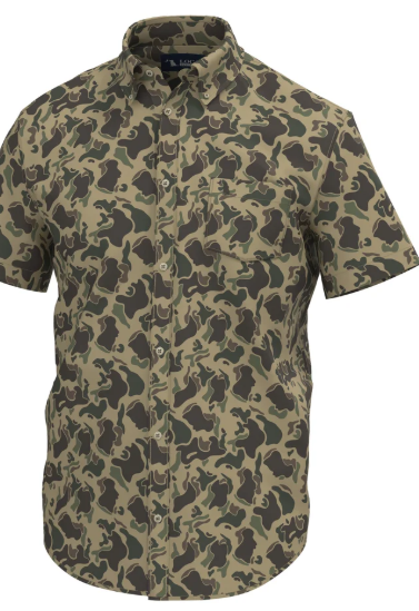 Low Country Button Down Retro Camo