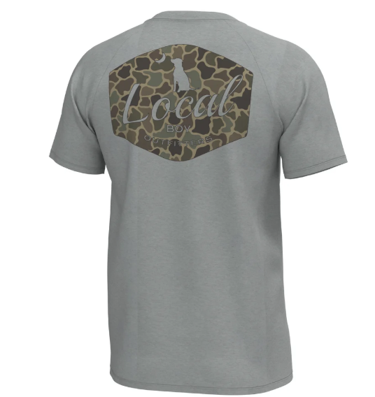 Brush Badge SS Heather Performance Tee