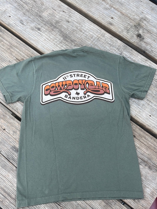 Pocket tee w/Retro logo