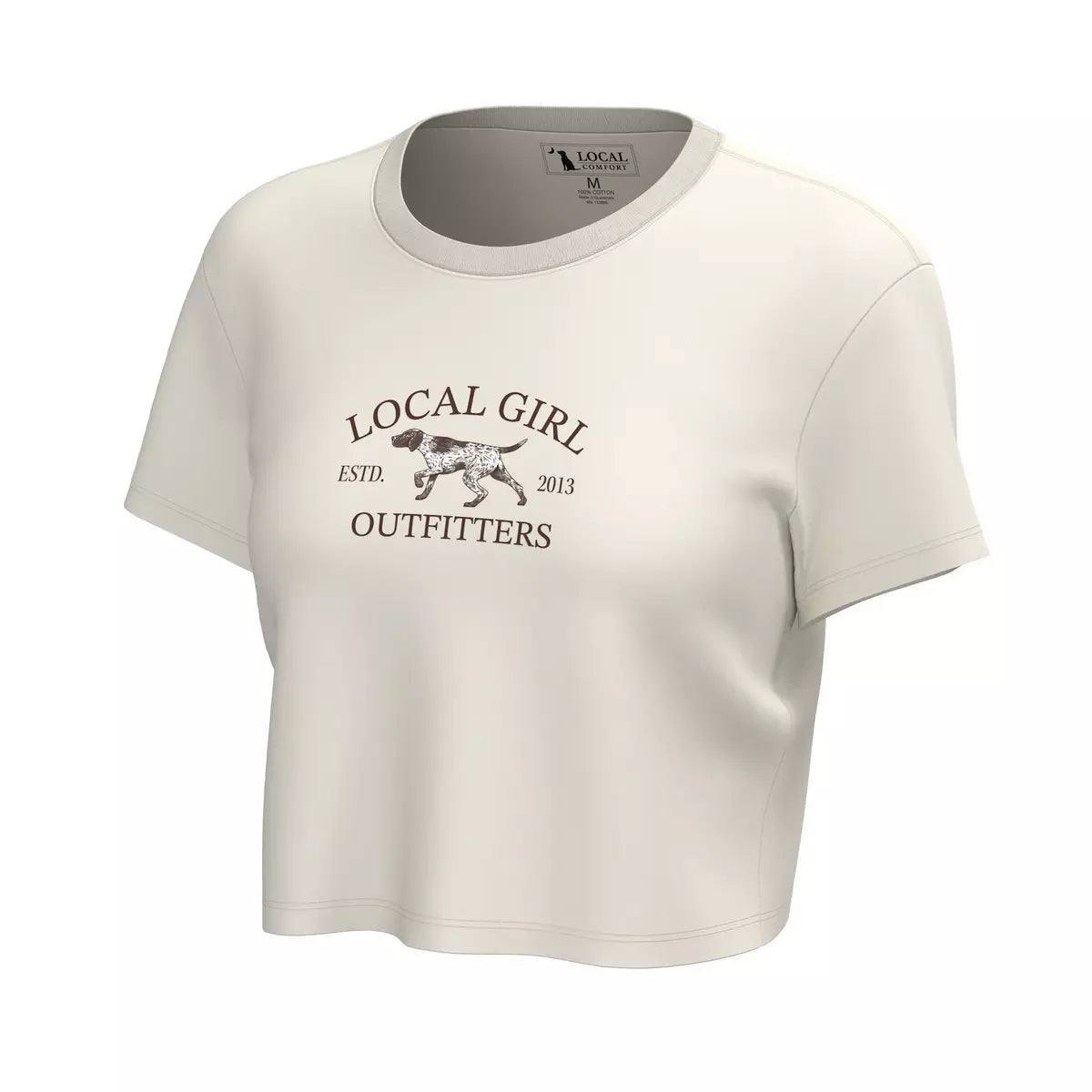 LG Spotter Arch Graphic Crop SS Tee -Ivory