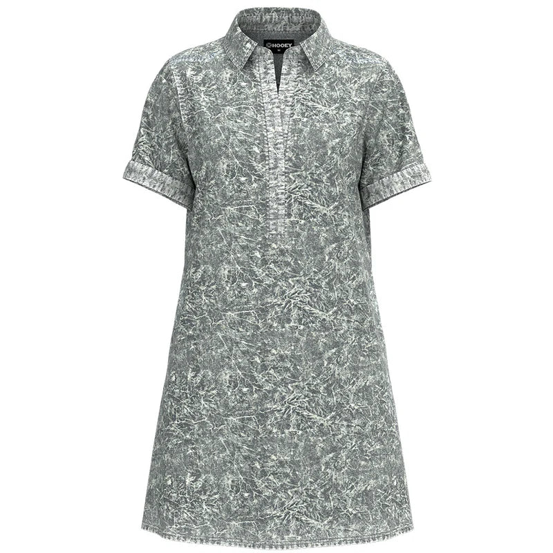 Denali Denim  Chambray Shirt- Ladies Blue/black