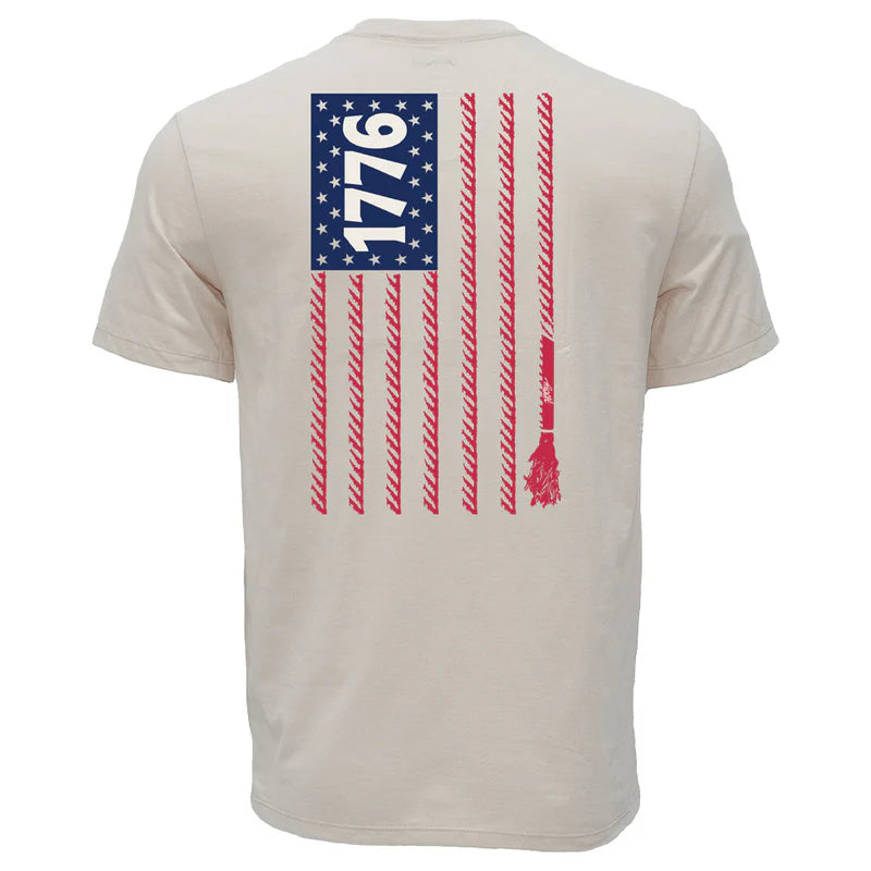 1776, S/S T-shirt w/ R Flaged/Navy