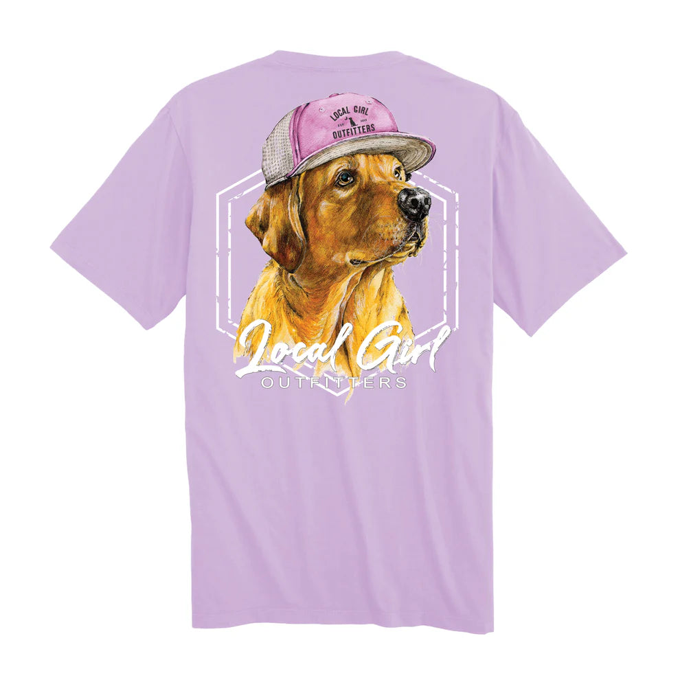 LG Lab in Hat Orchid Short Sleeve Tee