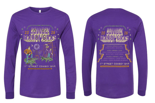 2026 Long Sleeve Mardi Gras T-shirts