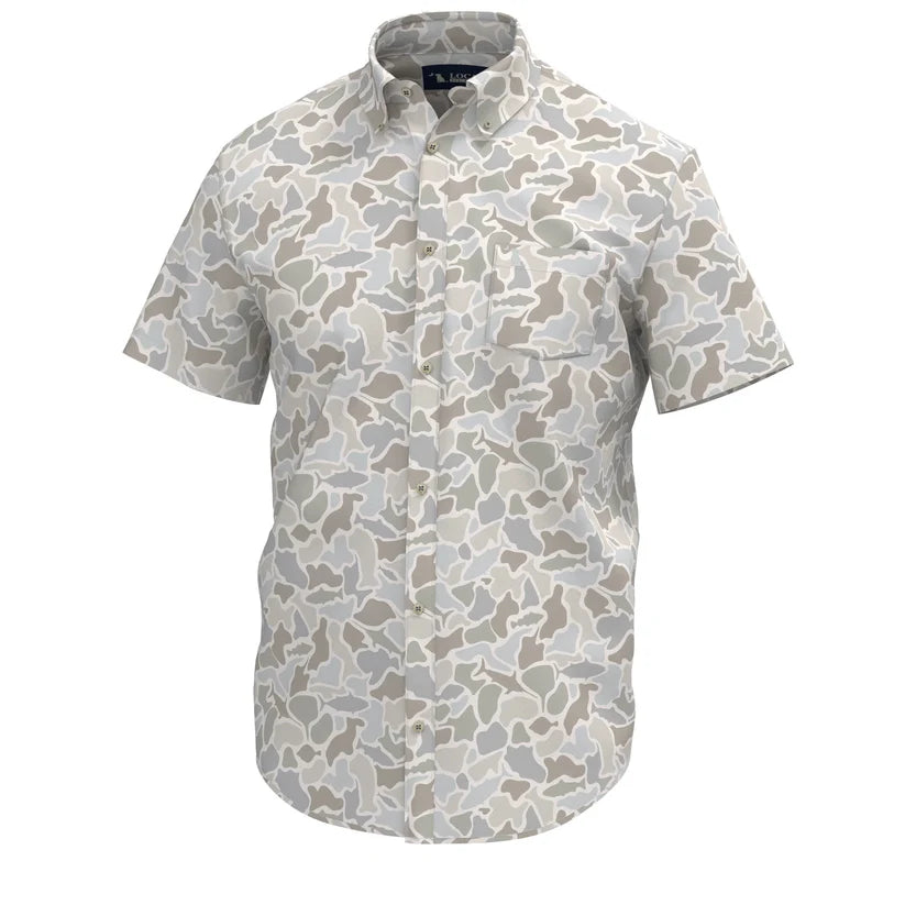 Low Country Button Down Saltwater Camo