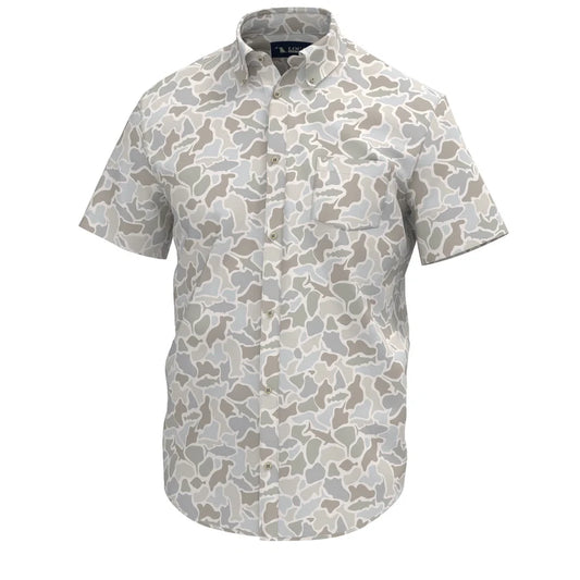 Low Country Button Down Saltwater Camo