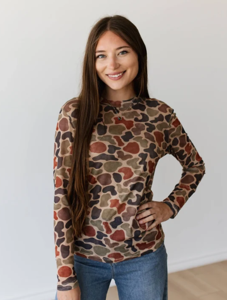 Duck Camo Mesh Top
