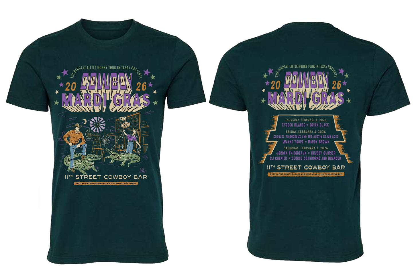 2026 Short Sleeve Mardi Gras T-Shirt