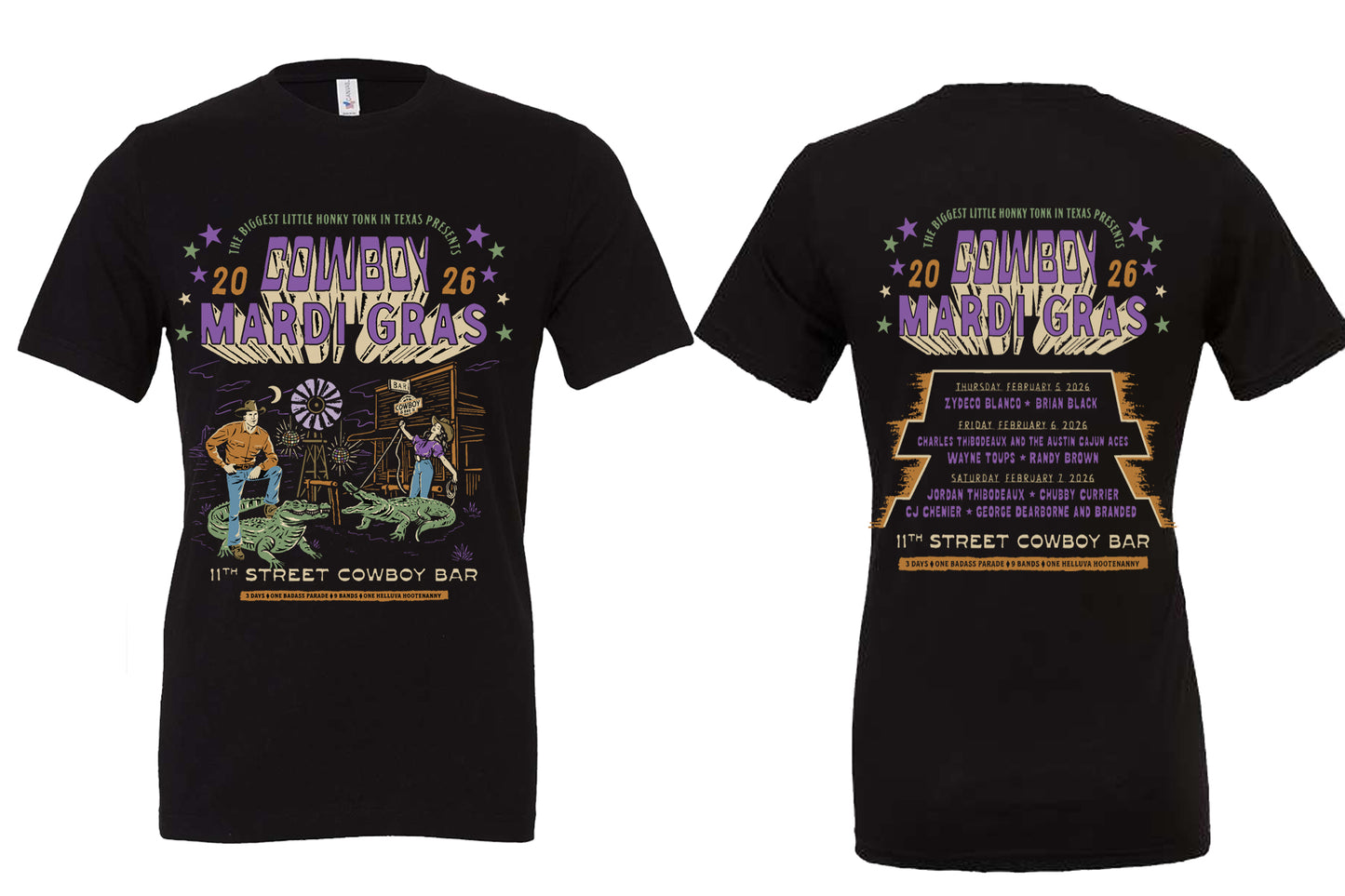 2026 Short Sleeve Mardi Gras T-Shirt
