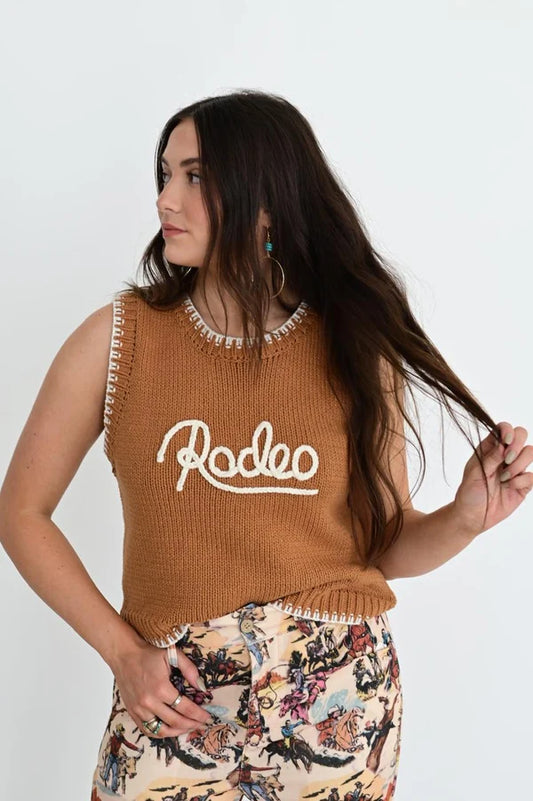 Brown Rodeo Pullover Sweater