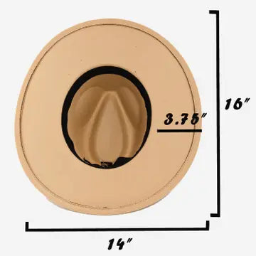 Western Concho Chain Fedora Hat